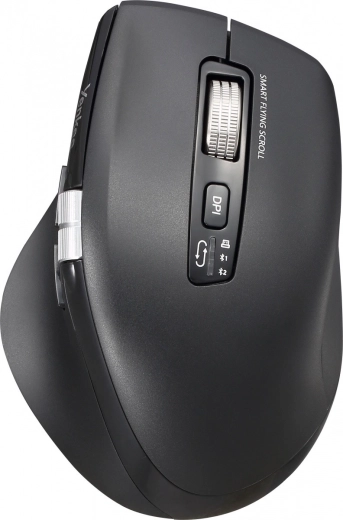 Souris sans fil ergonomique avec batterie rechargeable et double connexion 2× Bluetooth + USB 2,4 GHz SPIN