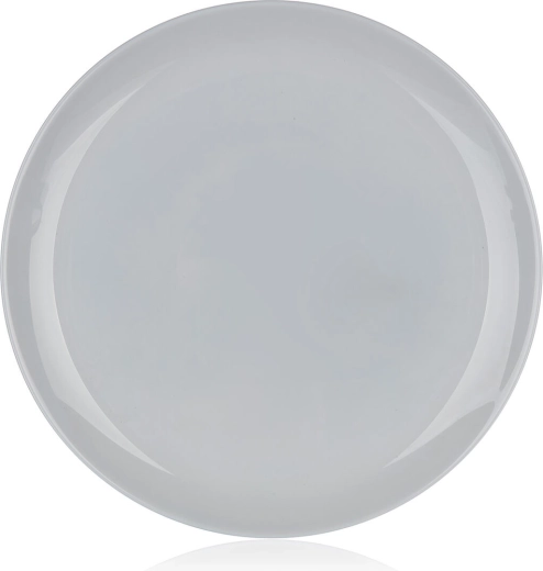 Assiette plate DIWALI 25 cm en verre gris