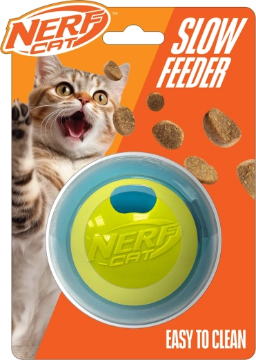 Nerf Cat balle interactive à friandises pour chats 9 cm