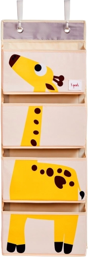Organiseur suspendu 3 Sprouts girafe yellow