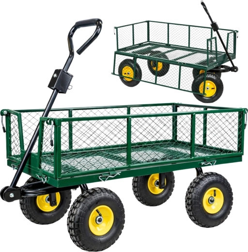 Chariot de transport de jardin pliable en acier 200 kg