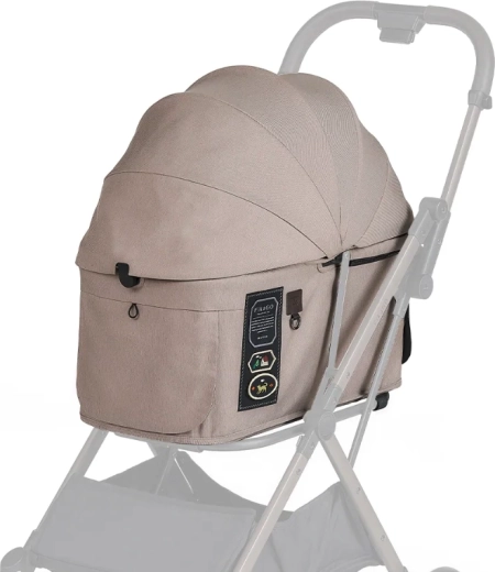 FIKAGO capote et housse pour poussette FTG2 sandy beige