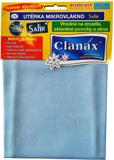 Chiffon en microfibre pour verre SAFÍR 40 × 40 cm, 290 g/m²