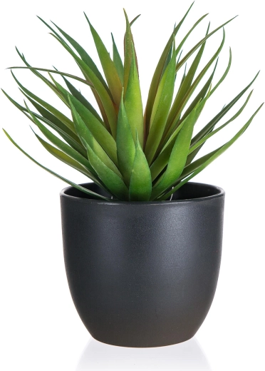 Glaïeul artificiel dans un pot en plastique 19 cm