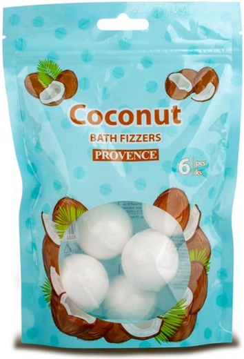 Boules de bain effervescentes Provence coco 6 pcs