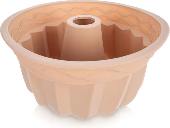 Moule à kouglof en silicone avec cheminée, beige 23,5 cm