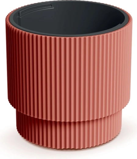 Cache-pot Milly avec insert amovible, coloris cuivre, diamètre 29,8 cm