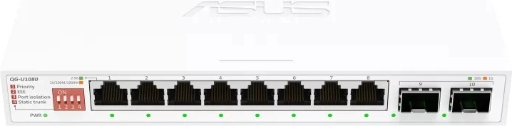 Commutateur non géré 8× 2,5G + 2× 10G SFP+ QG-U1080