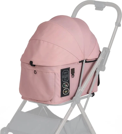 FIKAGO canopy et housse pour poussette FTG2 Mist Pink