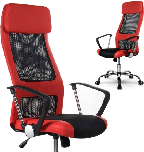 Chaise de bureau moderne haute Sofotel Rio rouge