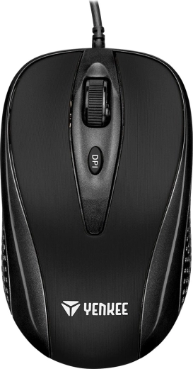 Souris optique filaire Yenkee USB avec 4 boutons et DPI jusqu’à 2400