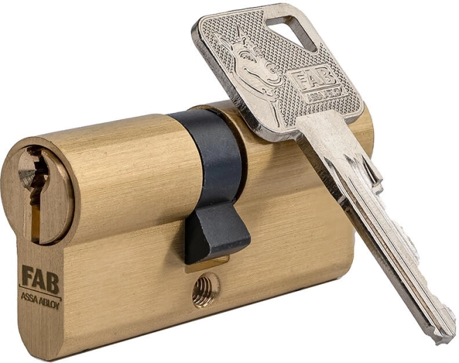 Cylindre de sécurité FAB 3 HOME 30/35, laiton, 6 clés, classe de sécurité 3