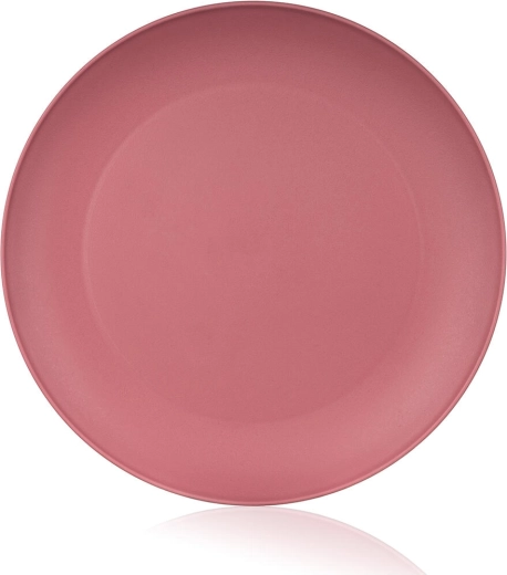 Assiette plate en plastique 23,5 cm rose Culinaria