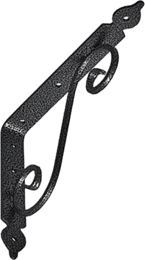 Équerre de support pour étagères 240 × 190 mm, noire