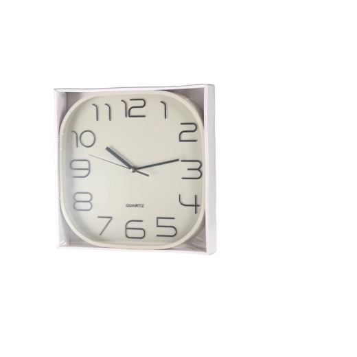 Horloge murale carrée Quartz 30,3 cm