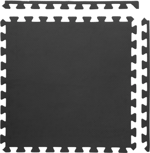 Tapis puzzle de protection ONE Fitness MP10 en mousse EVA, 122 × 122 cm, 10 mm