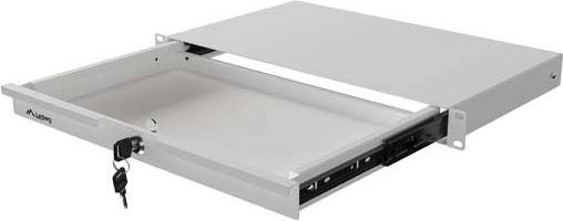 Tiroir verrouillable Lanberg pour rack 19" 1U, 270 mm, gris