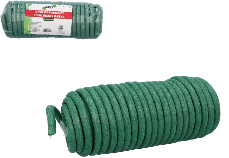 Fil de jardin avec gaine en mousse 10 m