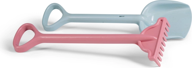 Androni ensemble recyclé pour le sable – pelle et râteau 56 cm, couleurs pastel