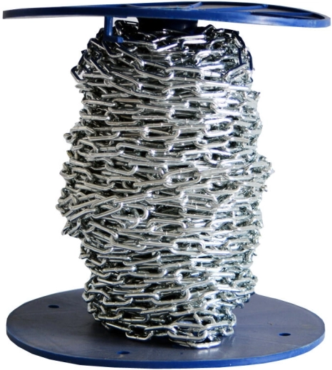 Chaîne à maillons courts 30 m, 2,95 mm, charge maximale 114 kg