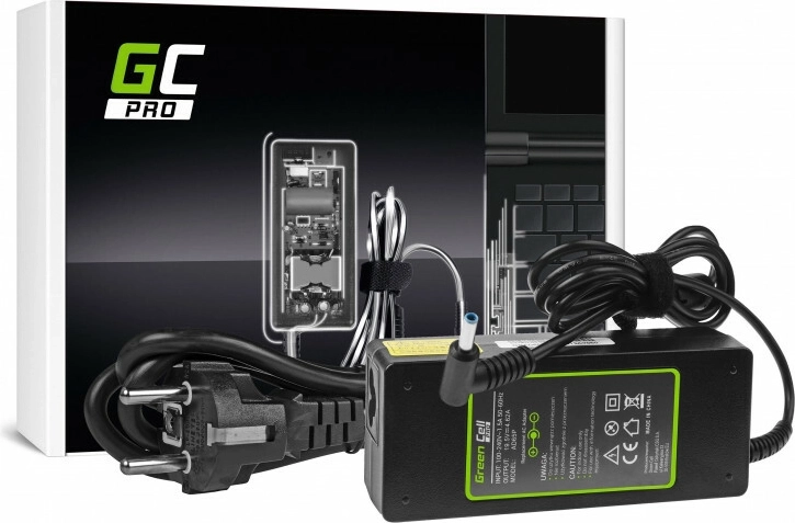 Adaptateur secteur Green Cell PRO 19,5 V 4,62 A 90 W pour HP (connecteur 4,5 × 3,0 mm)