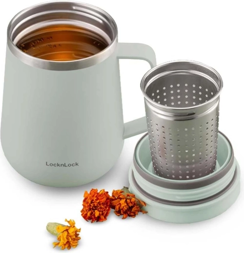 Mug isotherme à thé Metro 400 ml avec filtre menthe