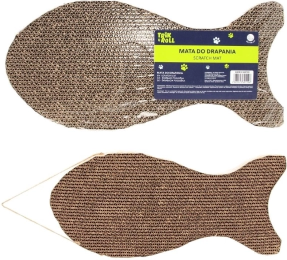 Tapis griffoir pour chats en forme de poisson