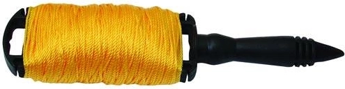 Cordeau de maçon sur broche 100 m avec enrouleur