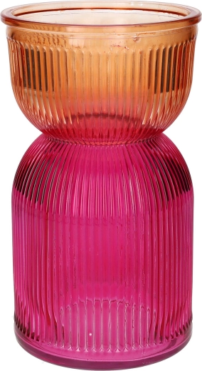 Vase Same Duo rose pêche 12 × 21 cm