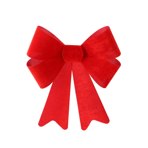 Noeud de Noël rouge 36 × 51 cm