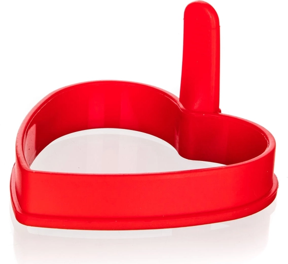 Moule en silicone pour cuisson en forme de cœur CULINARIA, rouge