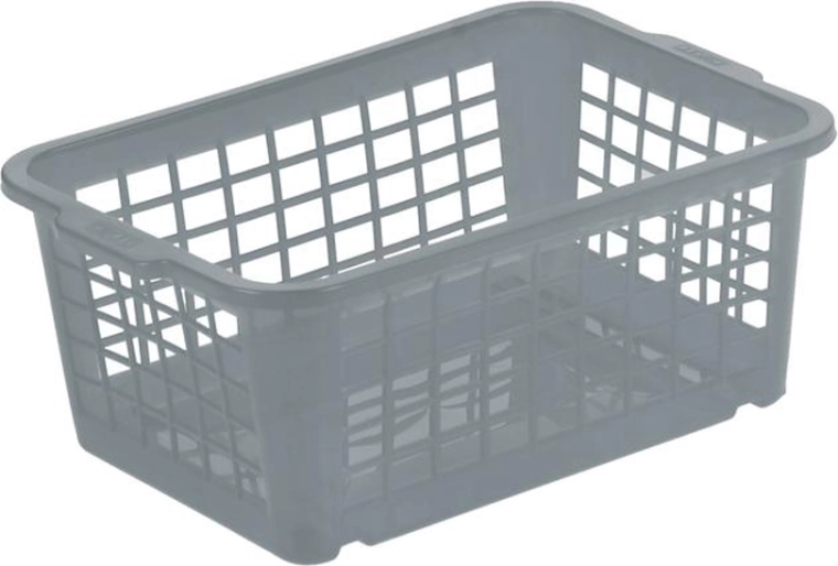 Panier en plastique KEEEPER 17 × 25 × 10 cm, gris