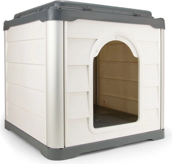 Loboo maisonnette pour chiens et chats Smartkave Cube anthracite à toit plat