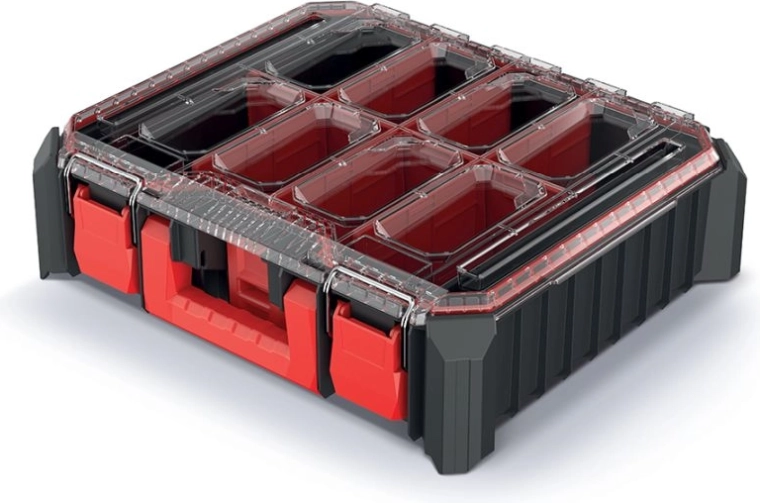 Organisateur d’outils avec boîtes amovibles 44,5 × 36,8 × 12,6 cm – noir