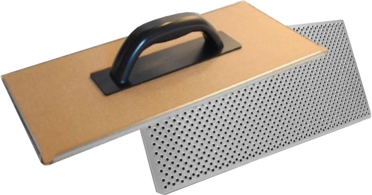 Grattoir pour anciens enduits 400 × 180 mm bois et acier avec poignée en plastique