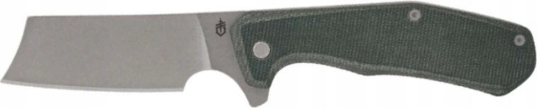 Gerber Asada Olive couteau de poche 7,6 cm avec lame et manche en micarta finition stonewash