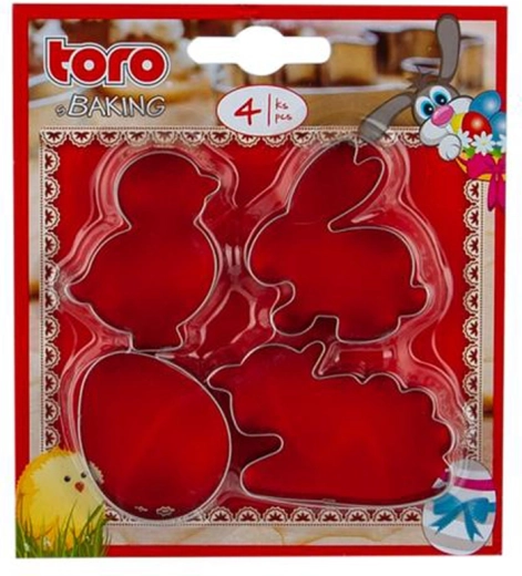 Set d’emporte-pièces de Pâques – mouton, poussin, lapin et œuf (4 pcs)