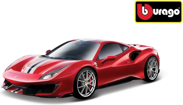 Modèle en métal Bburago Ferrari 488 Pista 1:24 rouge