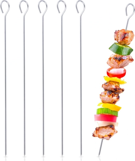 Aiguilles à brochettes Vilde en acier inoxydable 35 cm, 6 pièces