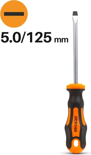Tournevis plat 5,0 × 125 mm