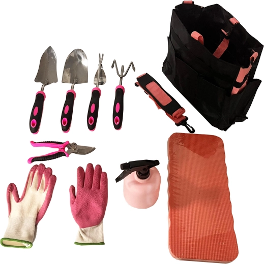 Set d’outils de jardin 9 pièces – rose
