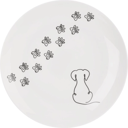 Assiette à dessert en porcelaine Chien 20,7 cm