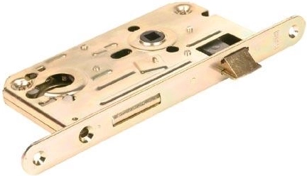 Serrure à encastrer à cylindre K133 72/80 réversible, zinc blanc