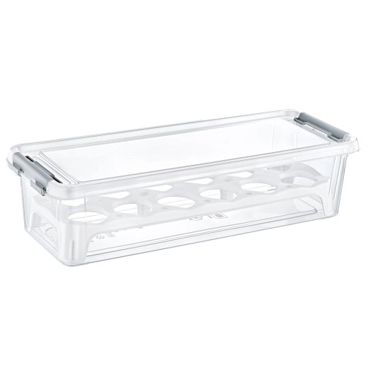 Boîte rectangulaire en plastique pour 12 œufs sans BPA