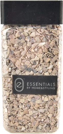 Coquillages décoratifs en mélange gris-beige 550 g