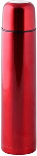 Thermos en acier inoxydable avec valve stop TORO 1 l rouge