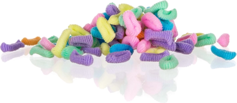 Élastiques à cheveux mix de couleurs 100 pcs