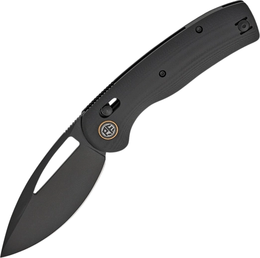 Couteau pliant Petrified Fish Viper 8,9 cm, Black Stonewash, G10, noir