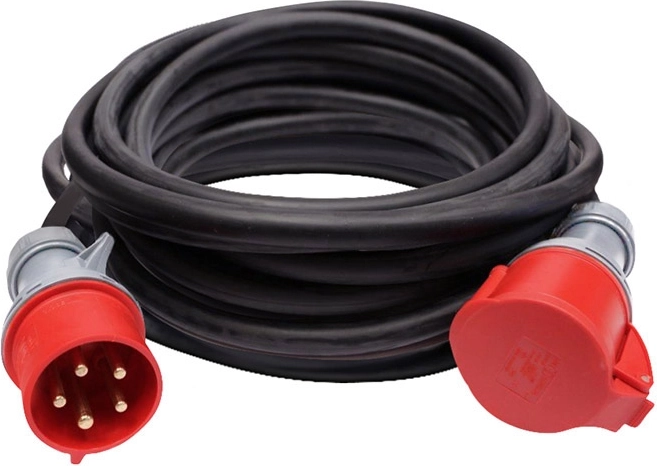 Solight rallonge avec prise femelle 15 m, 1 prise, noir