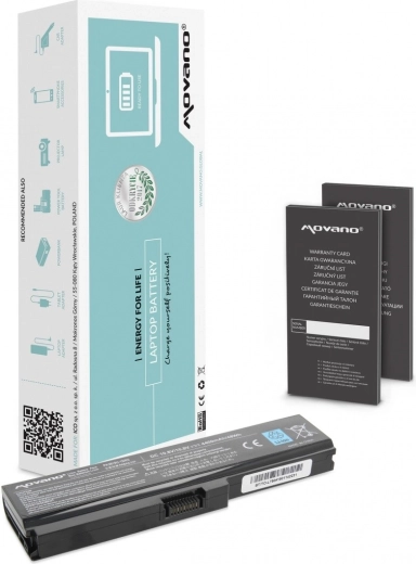 Batterie Movano pour ordinateur portable Toshiba Satellite L700/L730/L750 4400 mAh (48 Wh)